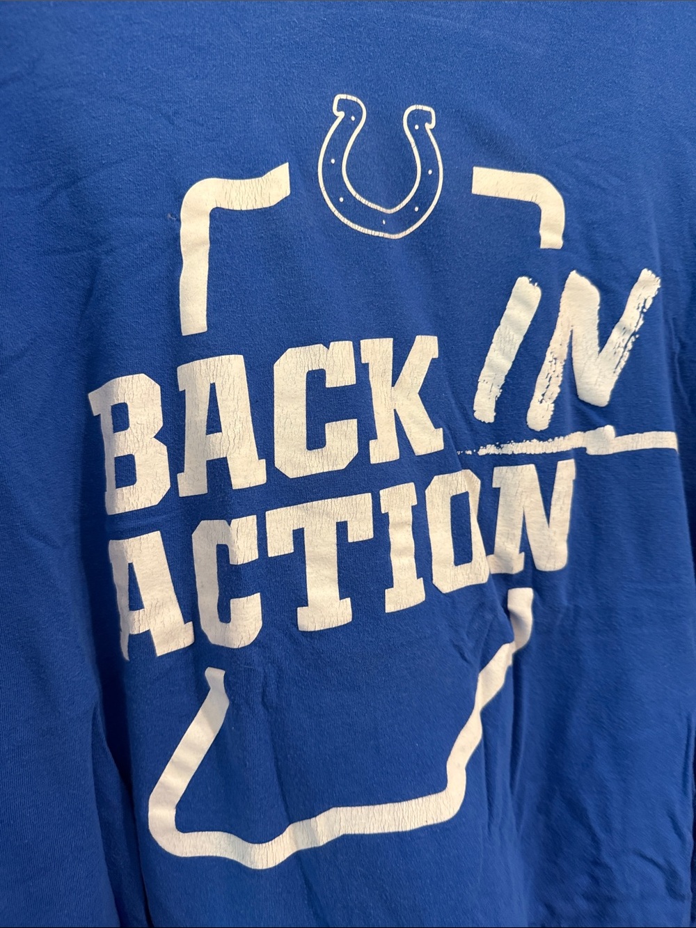 Indianapolis Colts 'Back In Action' Blue Tee